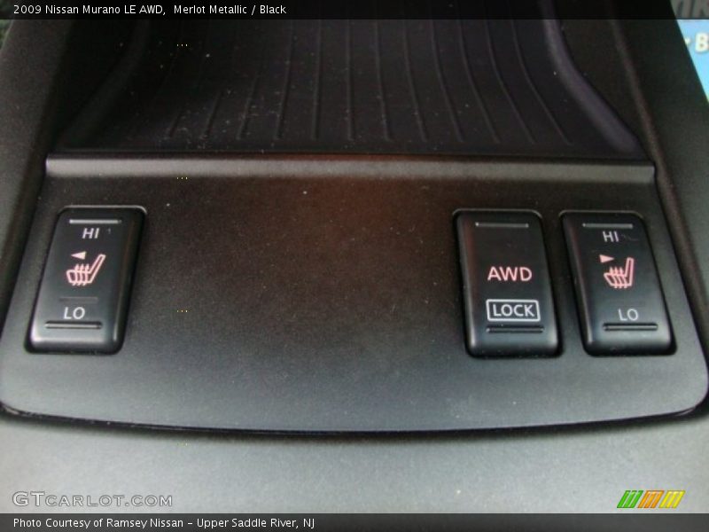 Merlot Metallic / Black 2009 Nissan Murano LE AWD