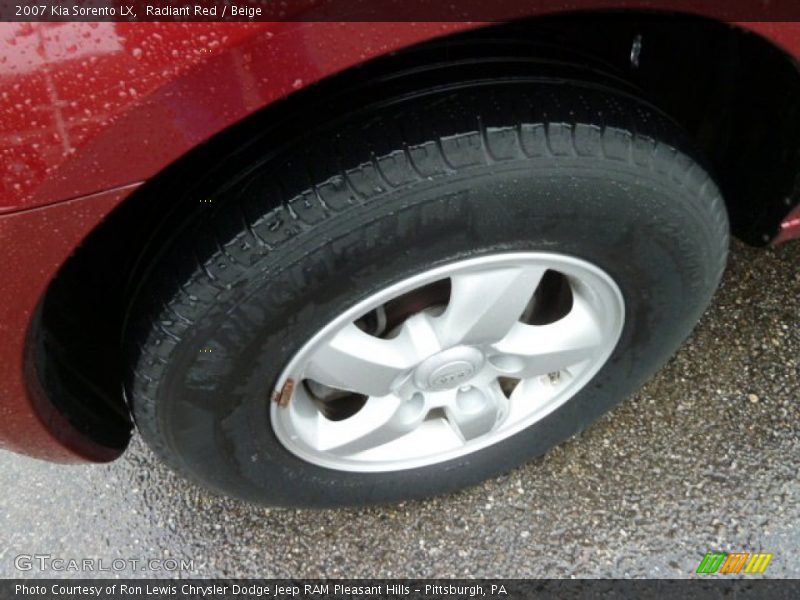 Radiant Red / Beige 2007 Kia Sorento LX