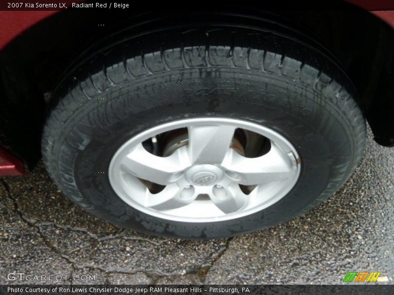 Radiant Red / Beige 2007 Kia Sorento LX