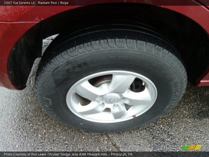 Radiant Red / Beige 2007 Kia Sorento LX