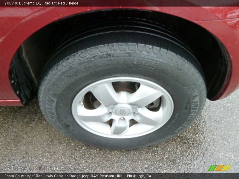 Radiant Red / Beige 2007 Kia Sorento LX