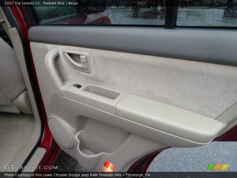 Radiant Red / Beige 2007 Kia Sorento LX
