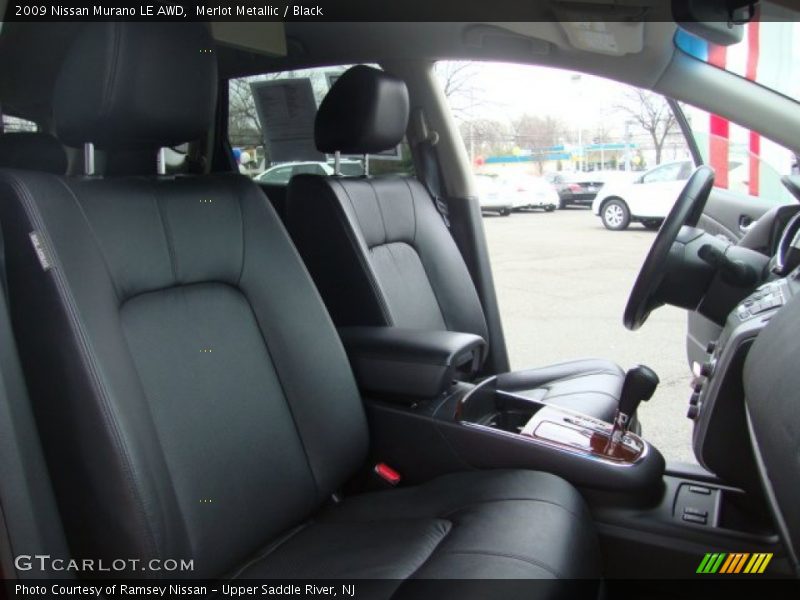 Merlot Metallic / Black 2009 Nissan Murano LE AWD