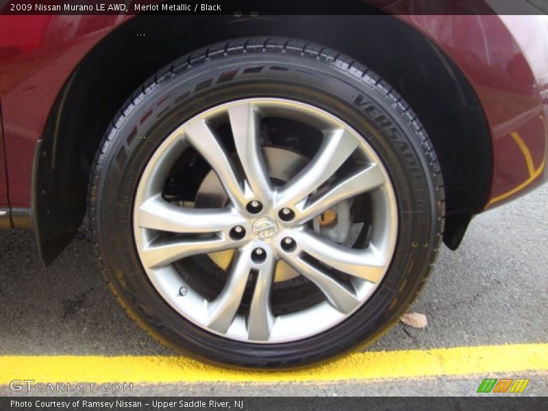 Merlot Metallic / Black 2009 Nissan Murano LE AWD