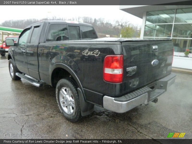 Black / Black 2007 Ford F150 Lariat SuperCab 4x4