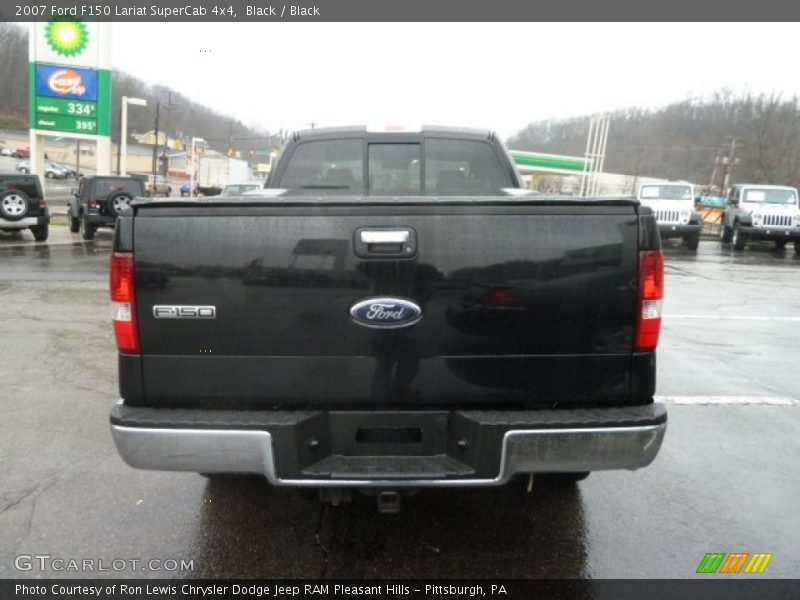 Black / Black 2007 Ford F150 Lariat SuperCab 4x4