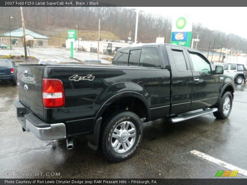 Black / Black 2007 Ford F150 Lariat SuperCab 4x4