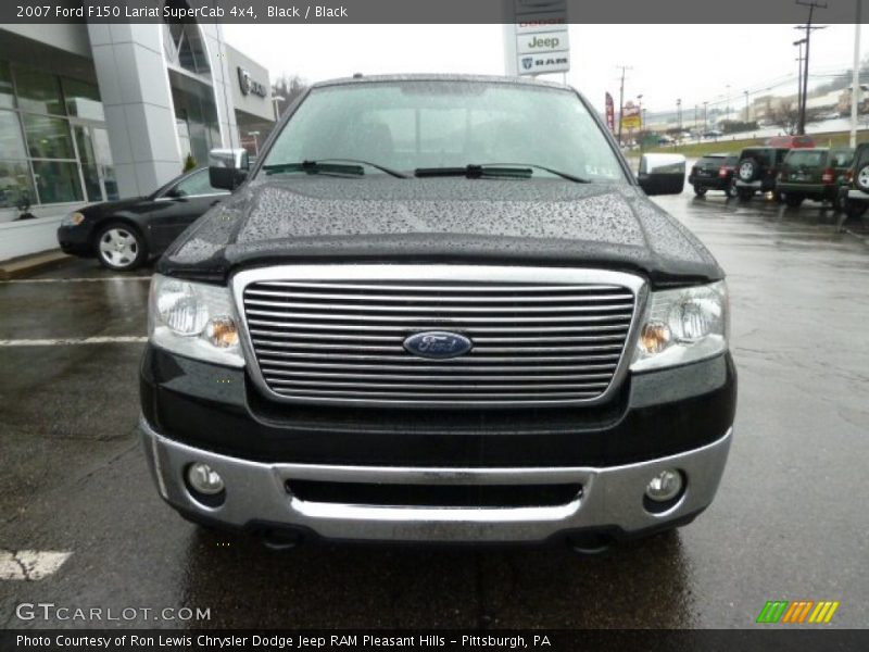 Black / Black 2007 Ford F150 Lariat SuperCab 4x4