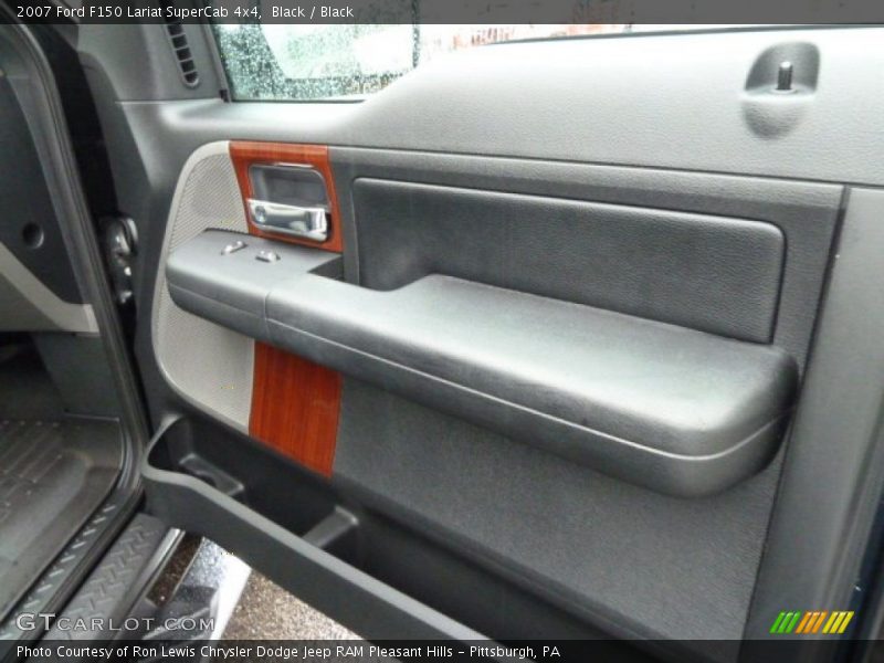 Black / Black 2007 Ford F150 Lariat SuperCab 4x4