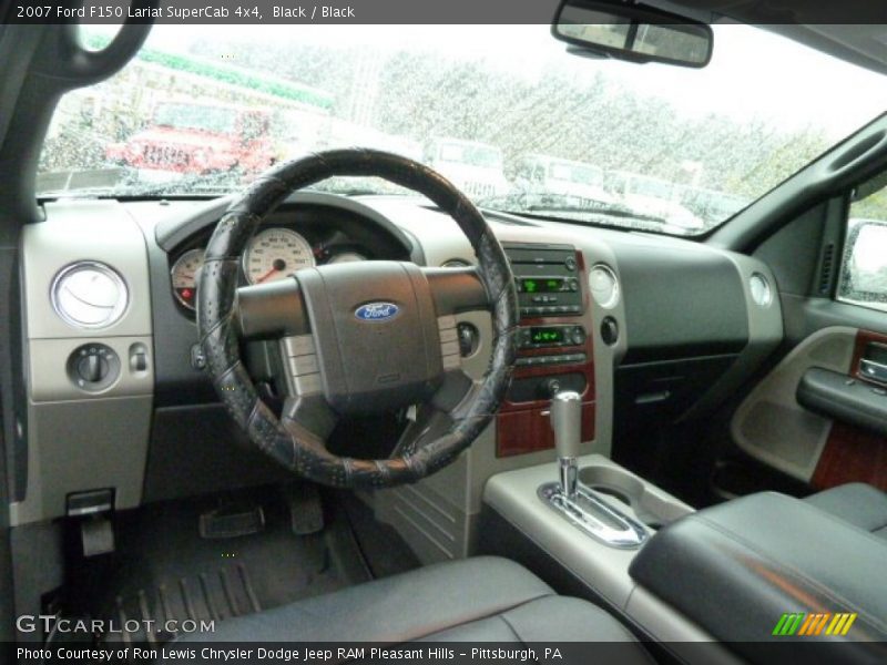 Black / Black 2007 Ford F150 Lariat SuperCab 4x4