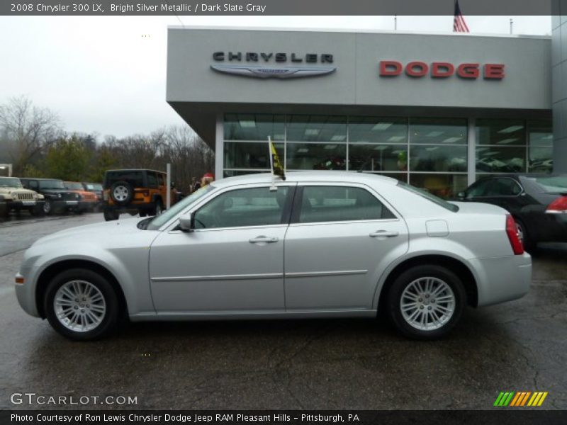 Bright Silver Metallic / Dark Slate Gray 2008 Chrysler 300 LX