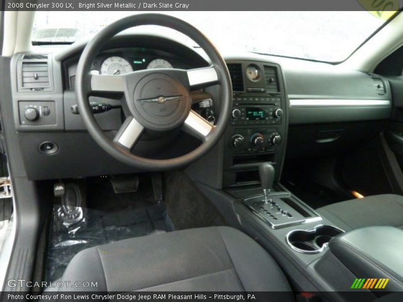 Bright Silver Metallic / Dark Slate Gray 2008 Chrysler 300 LX