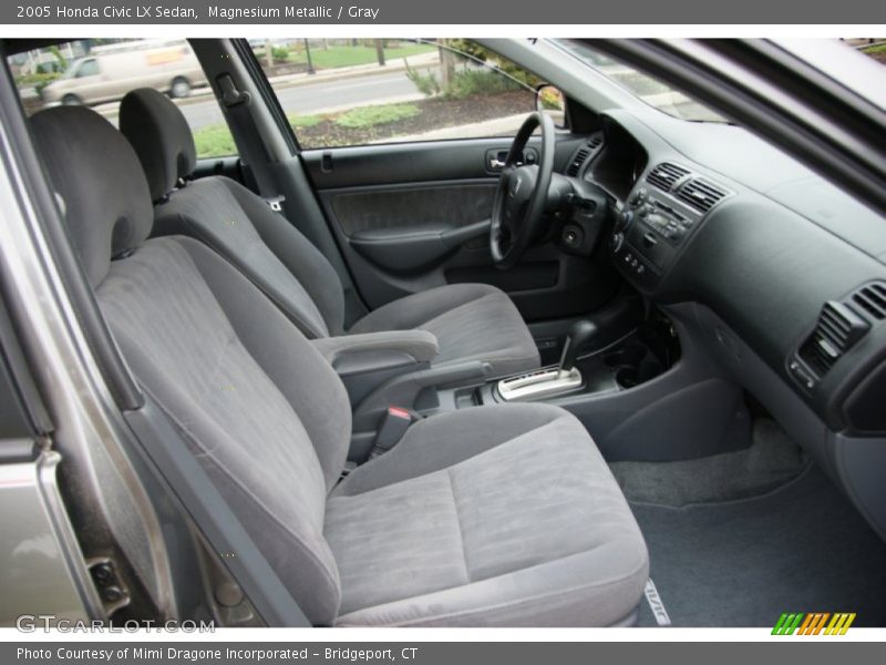 Magnesium Metallic / Gray 2005 Honda Civic LX Sedan