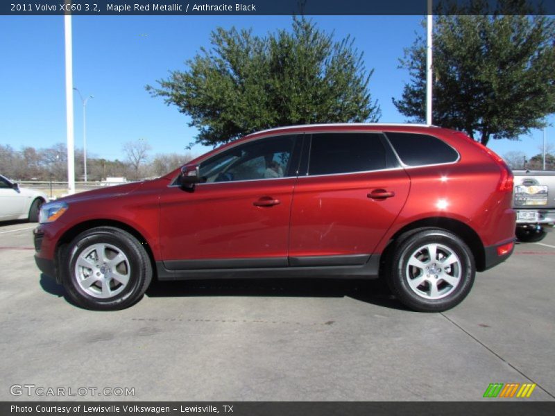 Maple Red Metallic / Anthracite Black 2011 Volvo XC60 3.2