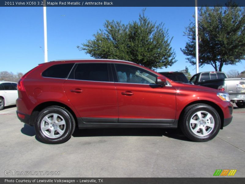 Maple Red Metallic / Anthracite Black 2011 Volvo XC60 3.2