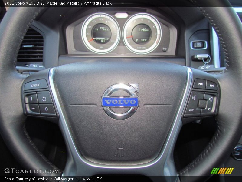 Maple Red Metallic / Anthracite Black 2011 Volvo XC60 3.2