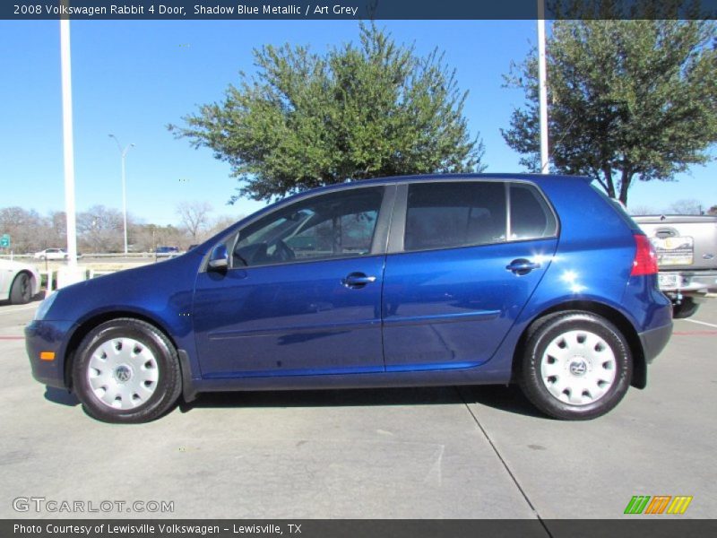 Shadow Blue Metallic / Art Grey 2008 Volkswagen Rabbit 4 Door