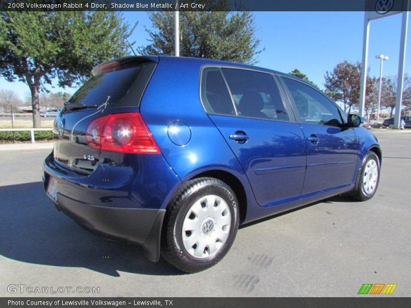 Shadow Blue Metallic / Art Grey 2008 Volkswagen Rabbit 4 Door