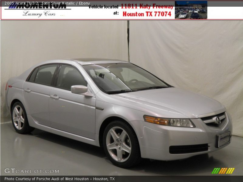 Satin Silver Metallic / Ebony 2005 Acura TL 3.2