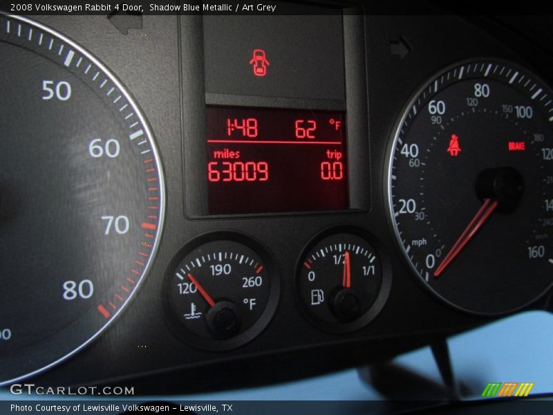 Shadow Blue Metallic / Art Grey 2008 Volkswagen Rabbit 4 Door