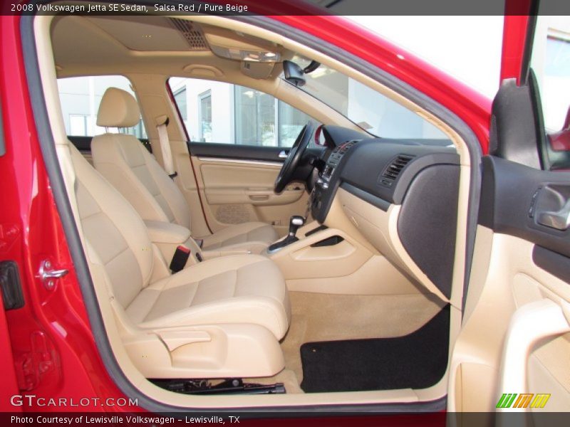 Salsa Red / Pure Beige 2008 Volkswagen Jetta SE Sedan