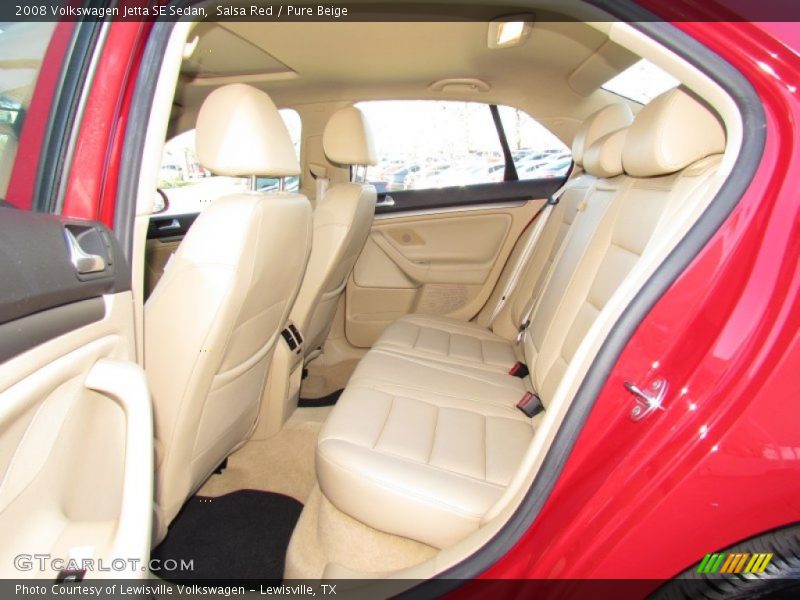 Salsa Red / Pure Beige 2008 Volkswagen Jetta SE Sedan