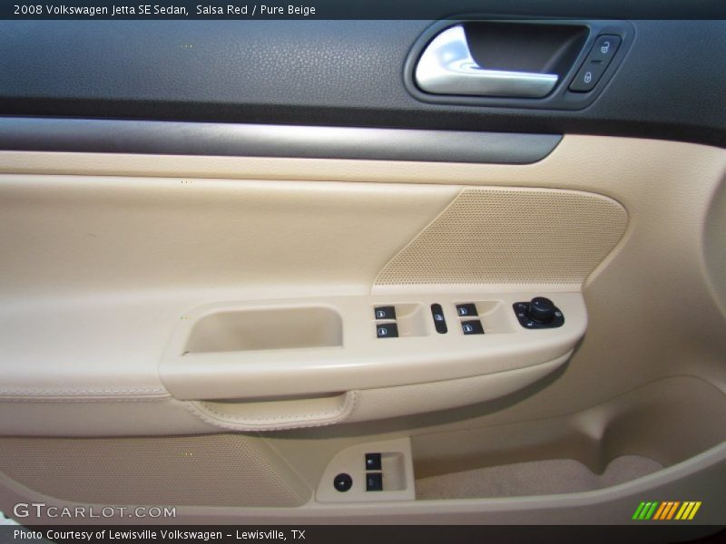 Salsa Red / Pure Beige 2008 Volkswagen Jetta SE Sedan