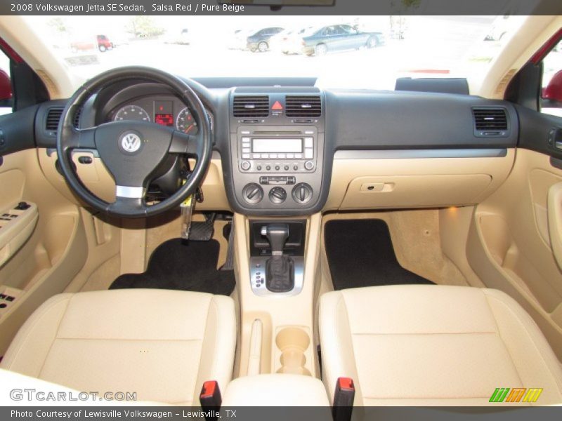 Salsa Red / Pure Beige 2008 Volkswagen Jetta SE Sedan