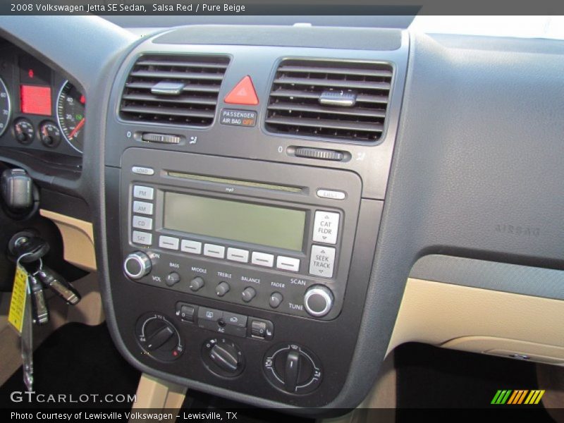 Salsa Red / Pure Beige 2008 Volkswagen Jetta SE Sedan
