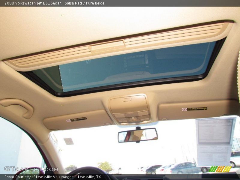 Salsa Red / Pure Beige 2008 Volkswagen Jetta SE Sedan
