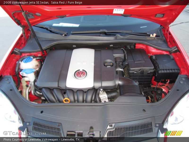 Salsa Red / Pure Beige 2008 Volkswagen Jetta SE Sedan