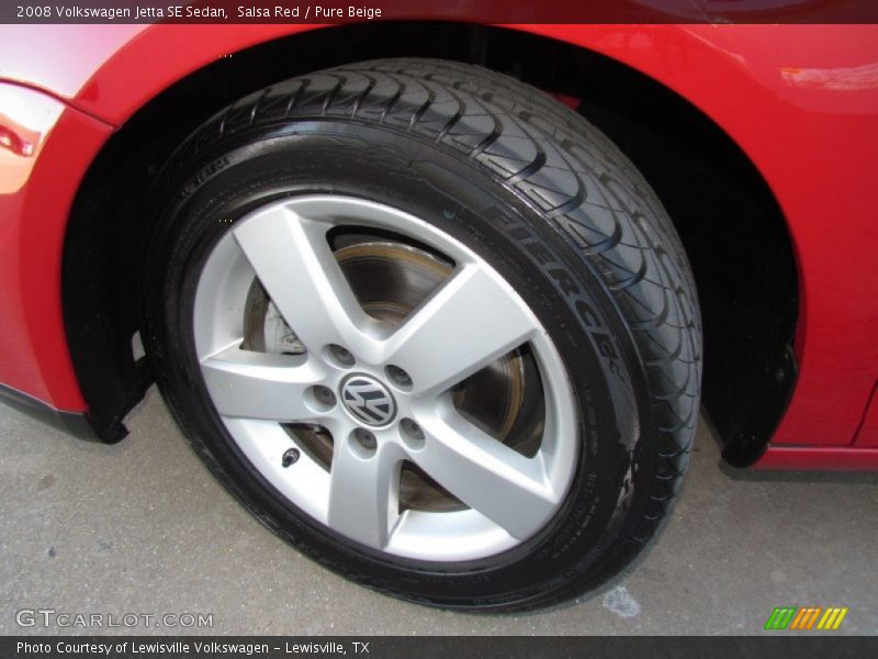 Salsa Red / Pure Beige 2008 Volkswagen Jetta SE Sedan