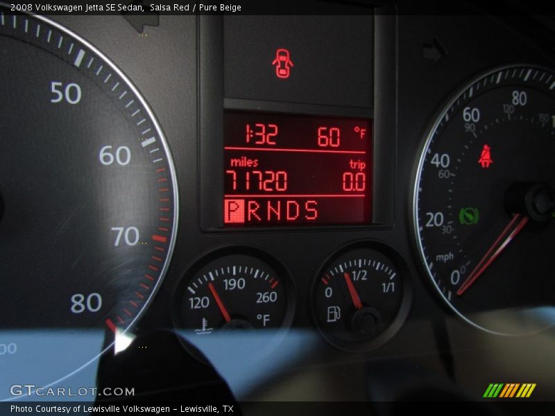 Salsa Red / Pure Beige 2008 Volkswagen Jetta SE Sedan