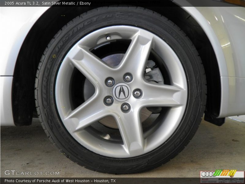 Satin Silver Metallic / Ebony 2005 Acura TL 3.2
