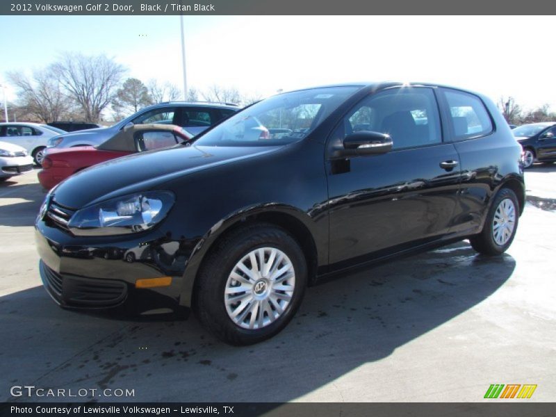 Black / Titan Black 2012 Volkswagen Golf 2 Door