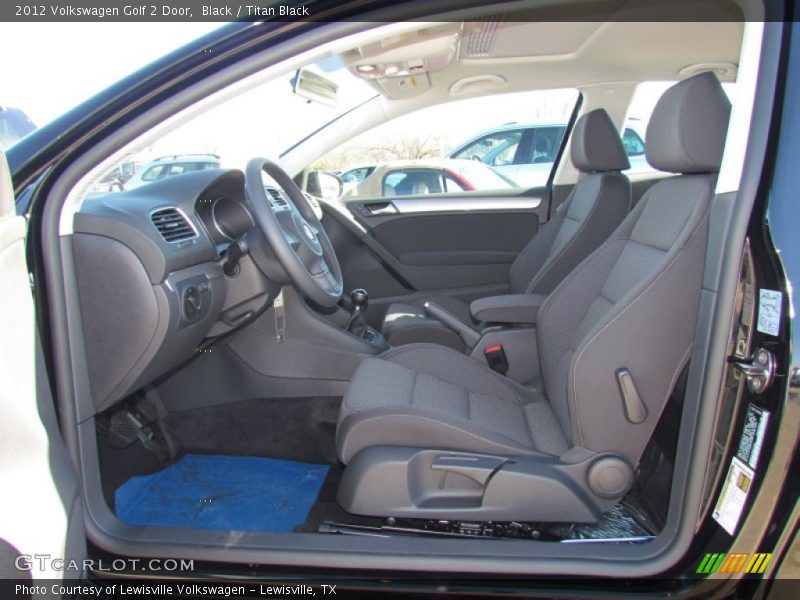  2012 Golf 2 Door Titan Black Interior