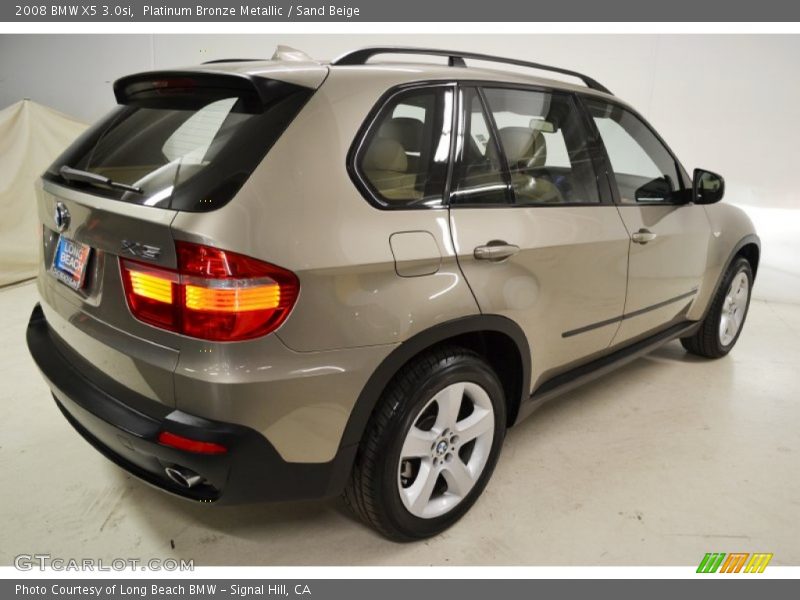 Platinum Bronze Metallic / Sand Beige 2008 BMW X5 3.0si