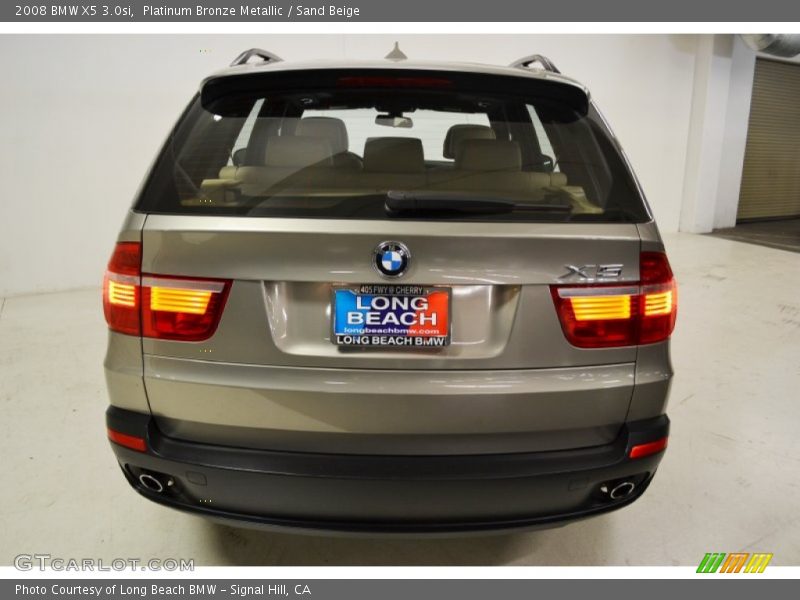 Platinum Bronze Metallic / Sand Beige 2008 BMW X5 3.0si