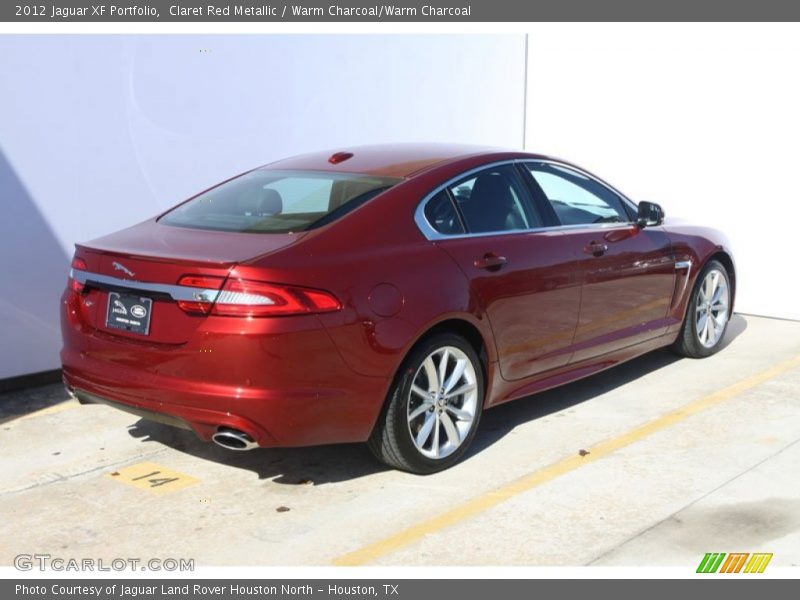 Claret Red Metallic / Warm Charcoal/Warm Charcoal 2012 Jaguar XF Portfolio