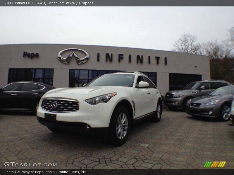Moonlight White / Graphite 2011 Infiniti FX 35 AWD