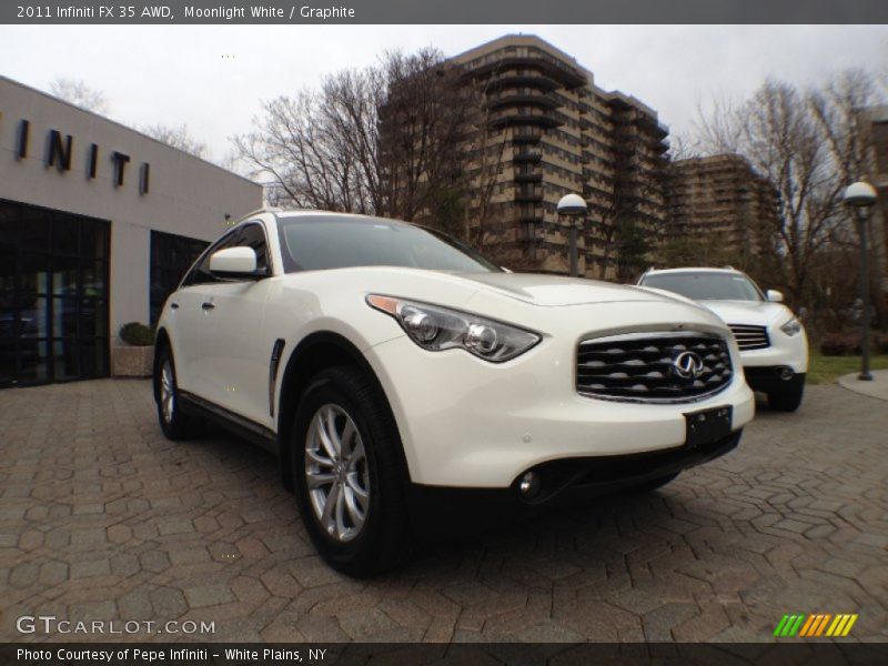 Moonlight White / Graphite 2011 Infiniti FX 35 AWD