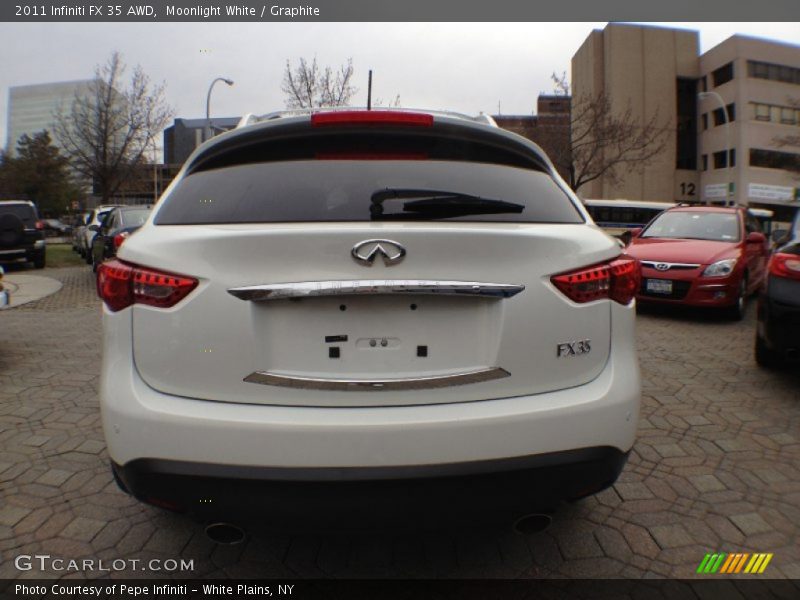 Moonlight White / Graphite 2011 Infiniti FX 35 AWD