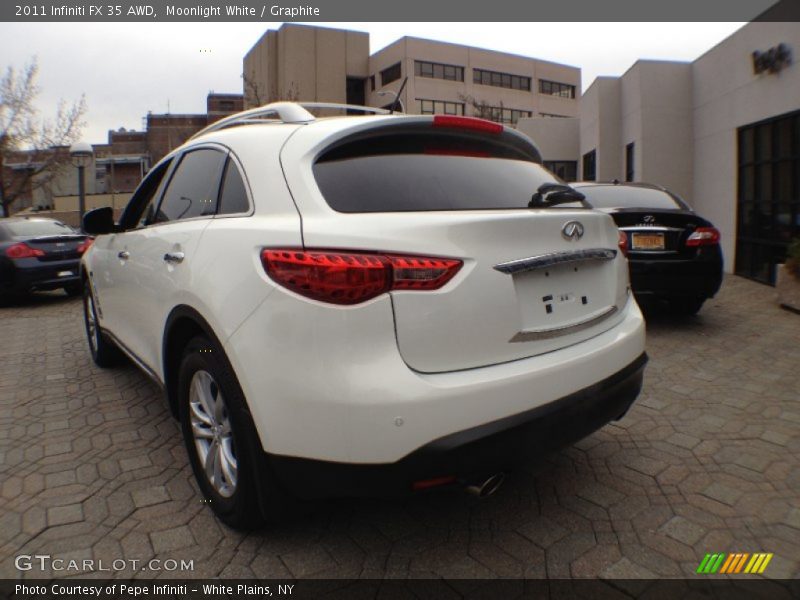 Moonlight White / Graphite 2011 Infiniti FX 35 AWD