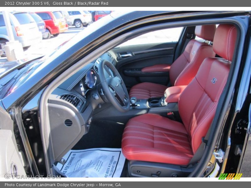  2012 300 S V6 Black/Radar Red Interior