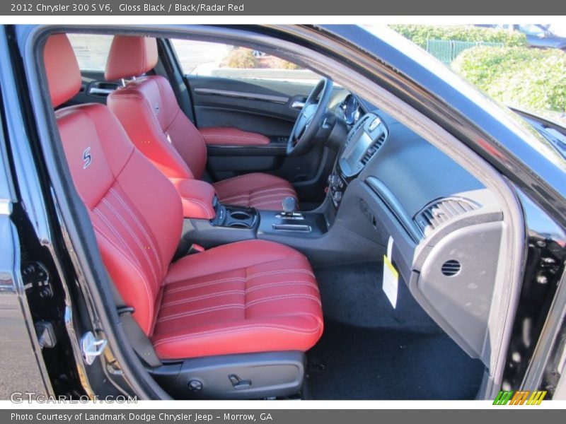  2012 300 S V6 Black/Radar Red Interior