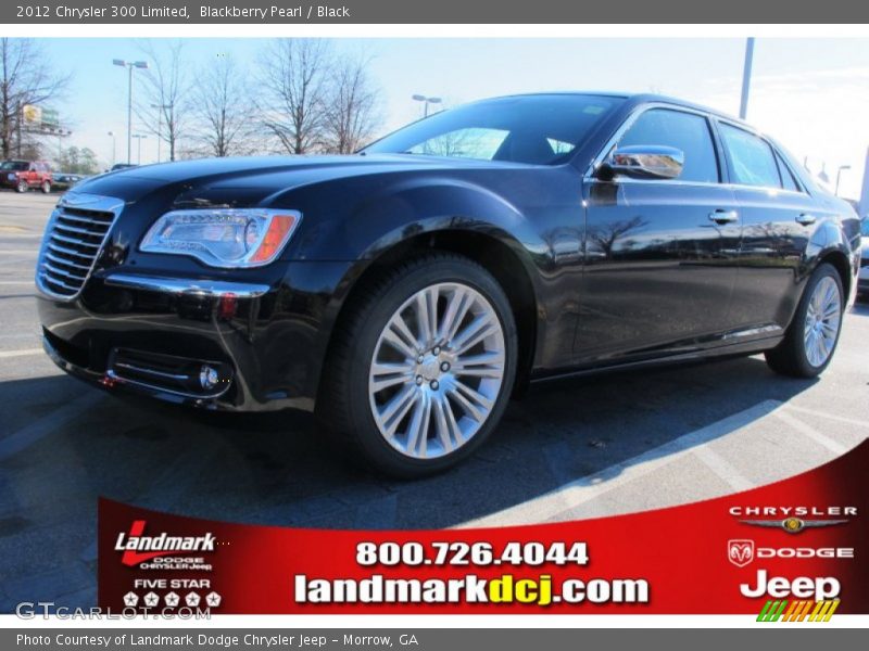 Blackberry Pearl / Black 2012 Chrysler 300 Limited