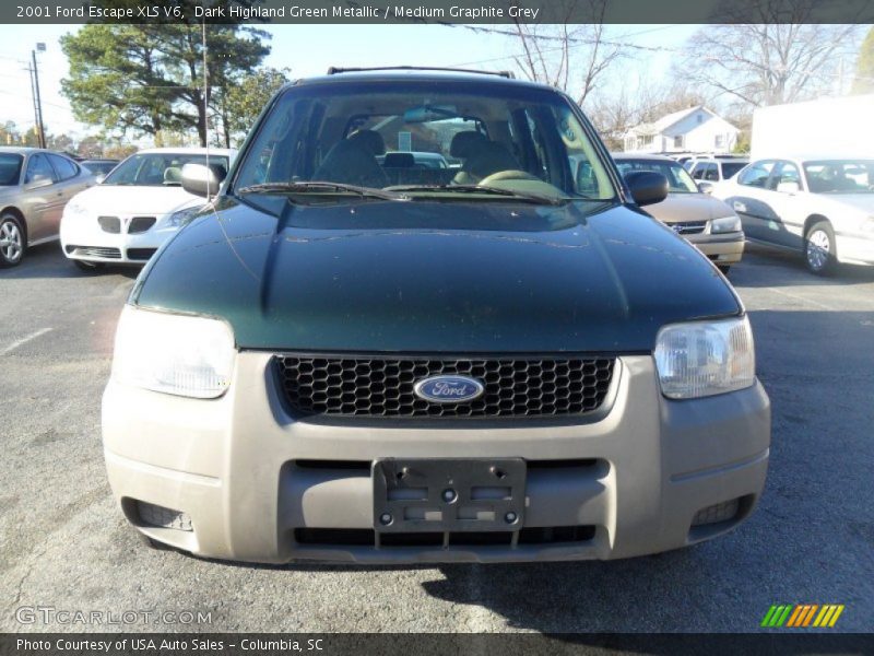 Dark Highland Green Metallic / Medium Graphite Grey 2001 Ford Escape XLS V6