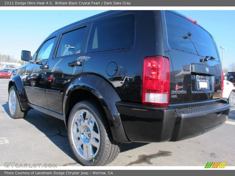 Brilliant Black Crystal Pearl / Dark Slate Gray 2011 Dodge Nitro Heat 4.0