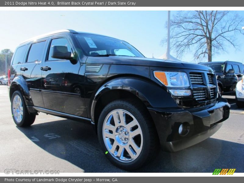 Brilliant Black Crystal Pearl / Dark Slate Gray 2011 Dodge Nitro Heat 4.0