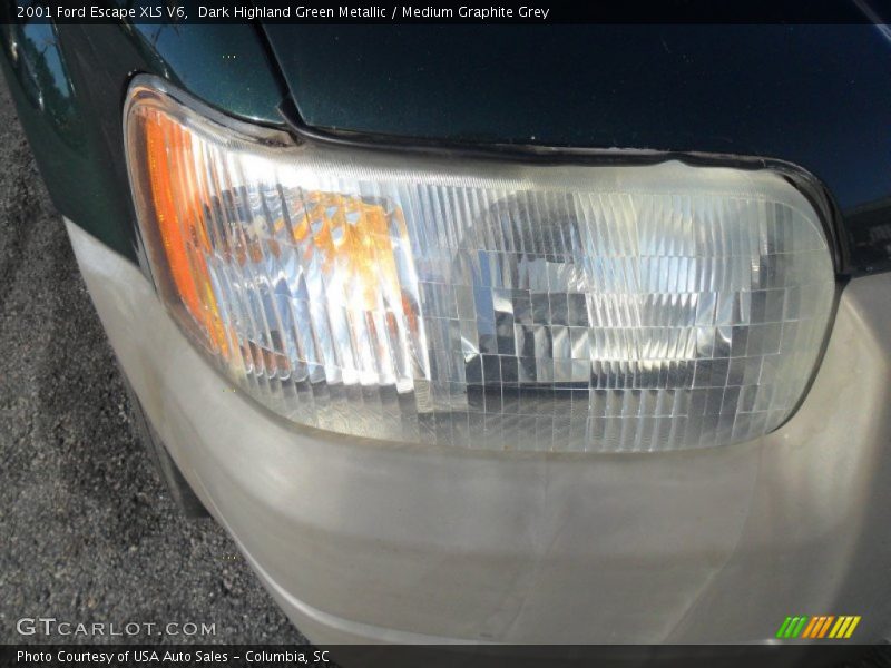 Dark Highland Green Metallic / Medium Graphite Grey 2001 Ford Escape XLS V6